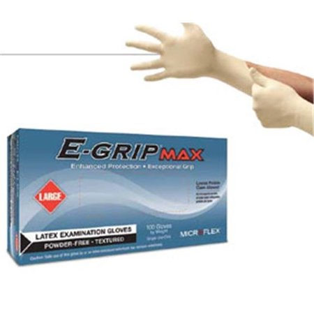 Ansell E-Grip Max, Latex Exam Gloves, Latex, Powder-Free, XS, Beige MFX-L920
